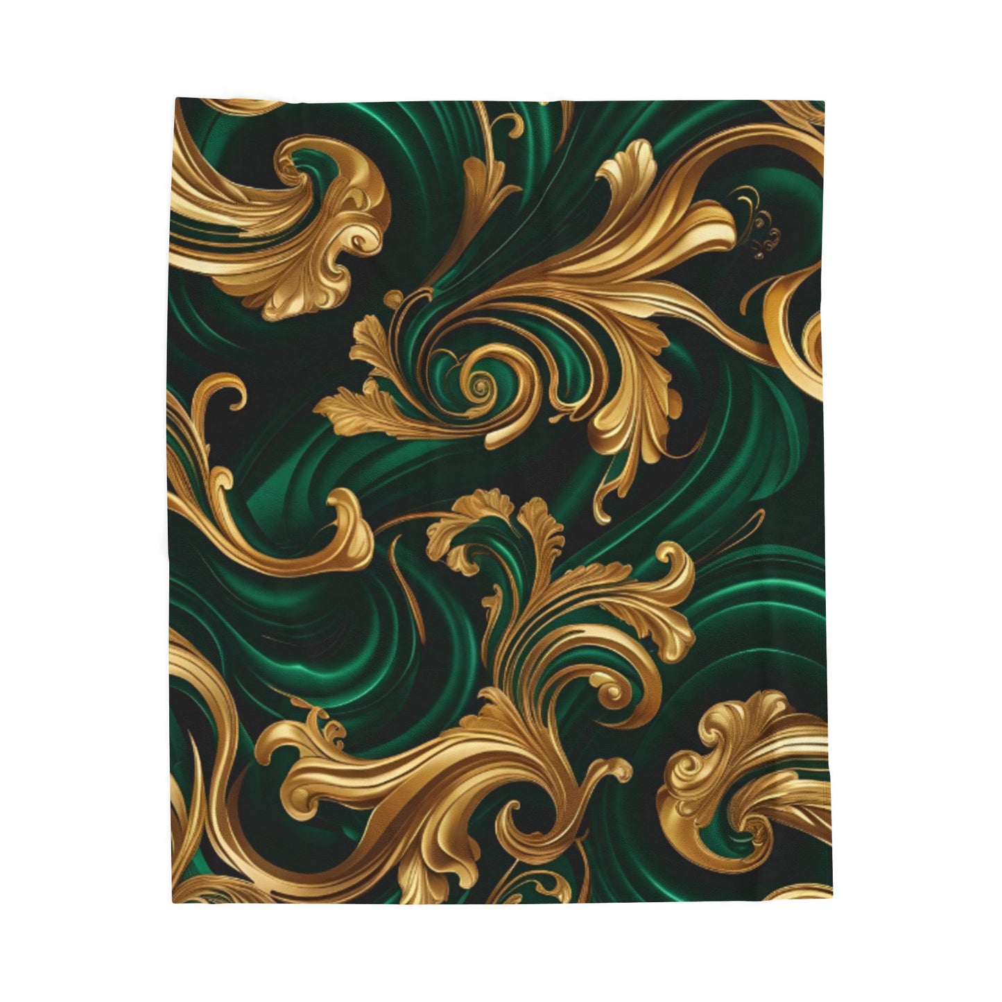 Green Luxury Velveteen Plush Blanket