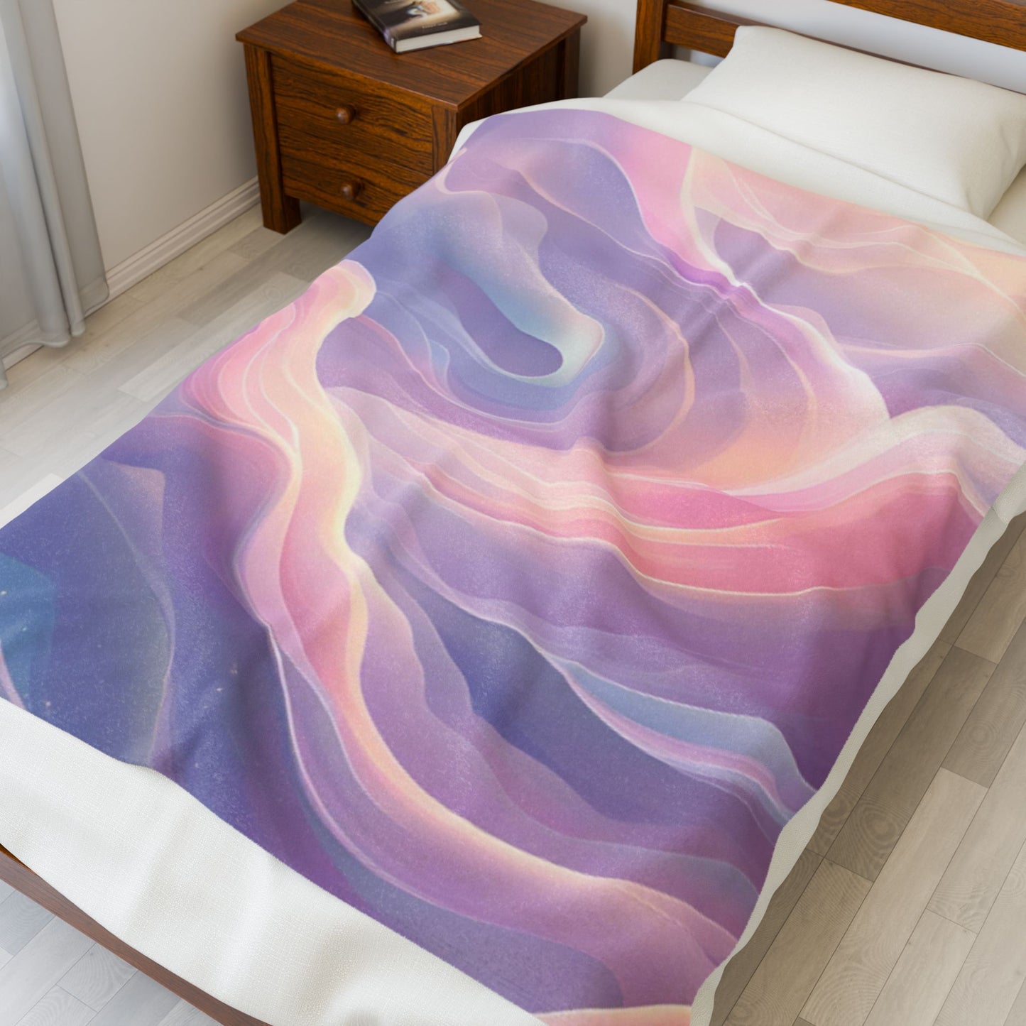 Celestial Swirl Velveteen Plush Blanket