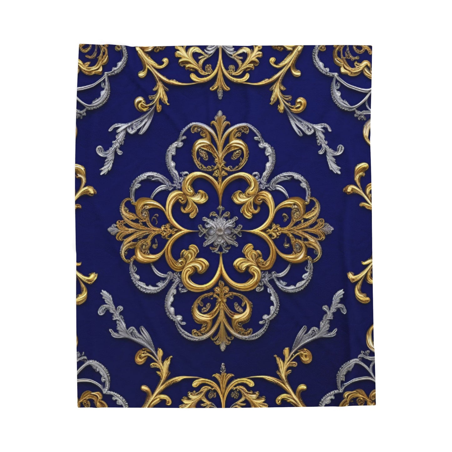 Blue Luxury Velveteen Plush Blanket