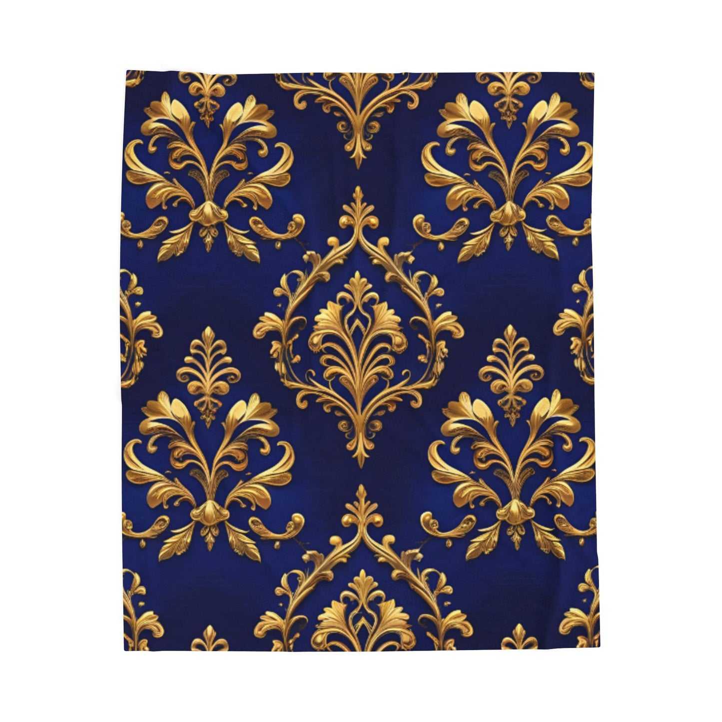 Blue Luxurious Velveteen Plush Blanket