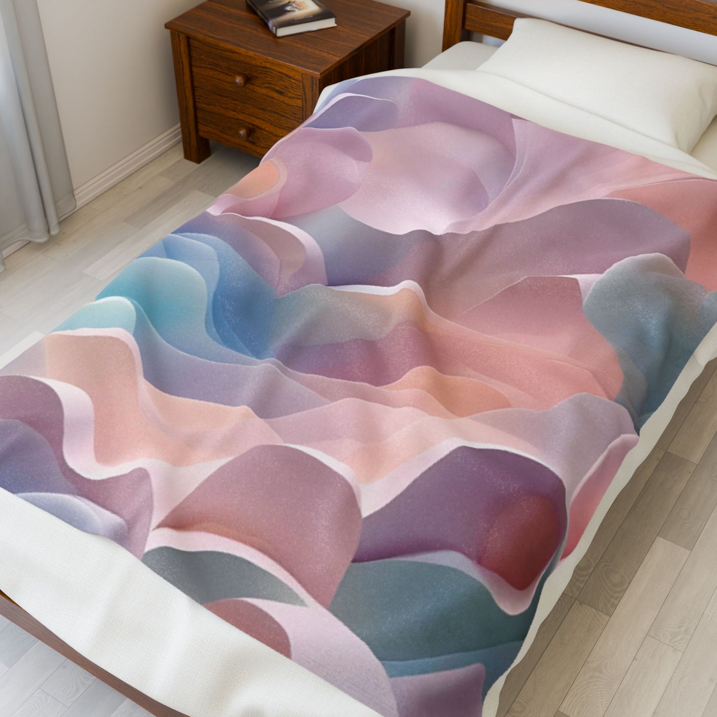 Cozy Abstract Velveteen Plush Blanket