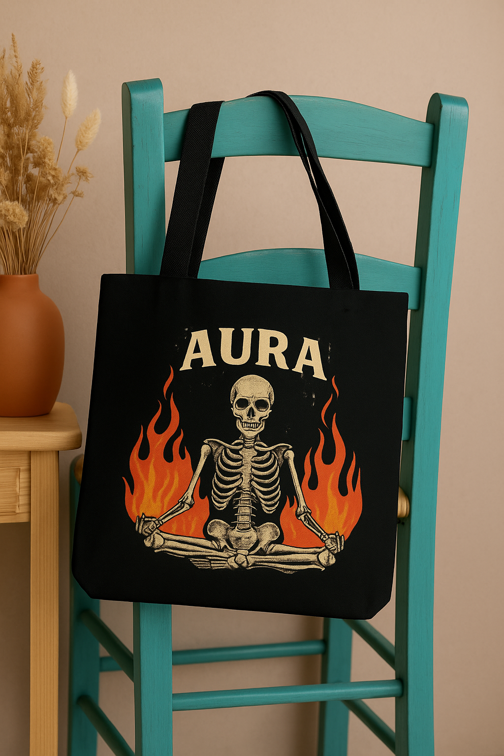 Aura Skeleton Tote Bag