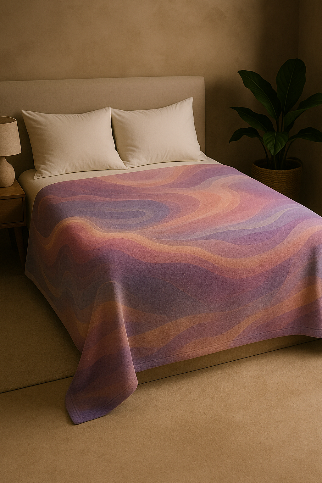 Celestial Swirl Velveteen Plush Blanket