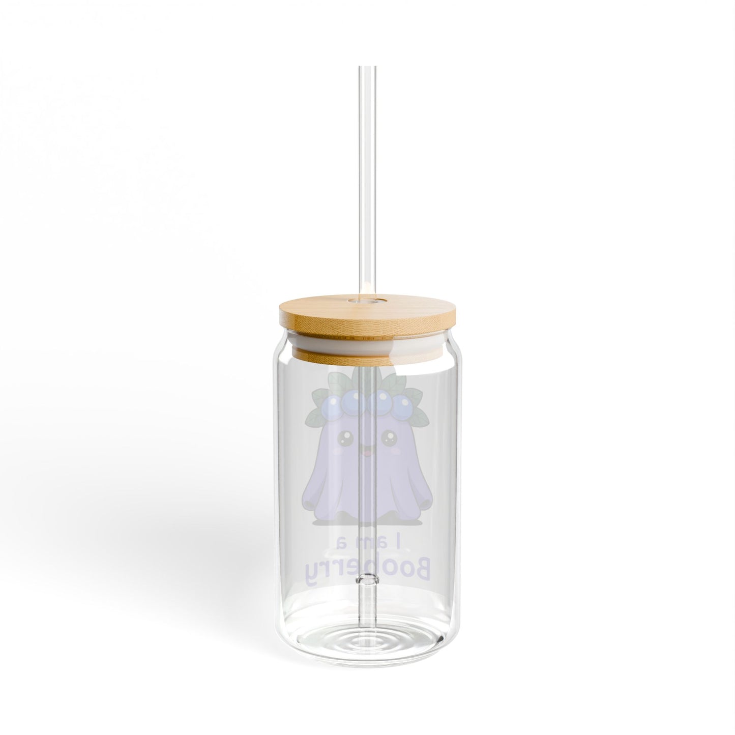 Cute Booberry Sipper Glass, 16oz