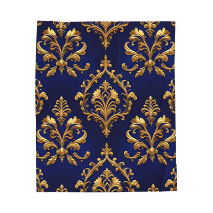 Blue Luxurious Velveteen Plush Blanket