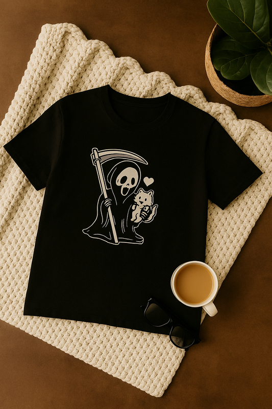 Grim Reaper Cat Tee