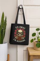 Skull Reading Tote Bag
