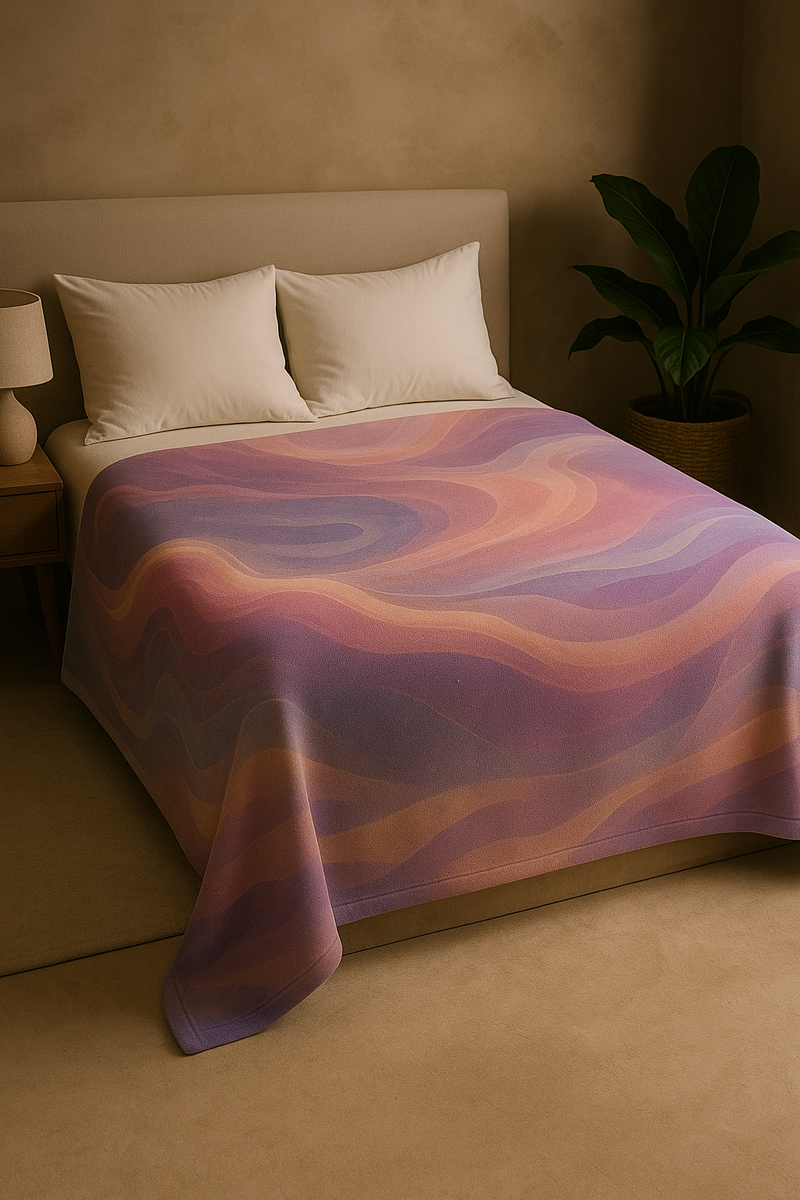 Celestial Swirl Velveteen Plush Blanket